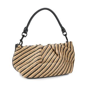 THINK ROYLN • Savannah Woven Design Raffia Top Handle Crossbody Bag Purse 3ways